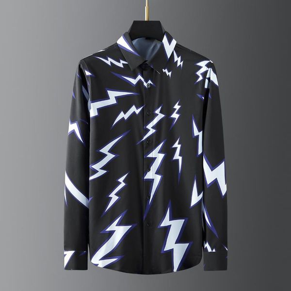 men's casual shirts 2021 digital printed for men long sleeve dress shirt chemise homme streetwear social camisa masculina, White;black
men's casual shirts 2021 digital printed for men long sleeve dress shirt chemise homme streetwear social camisa masculina, White;black