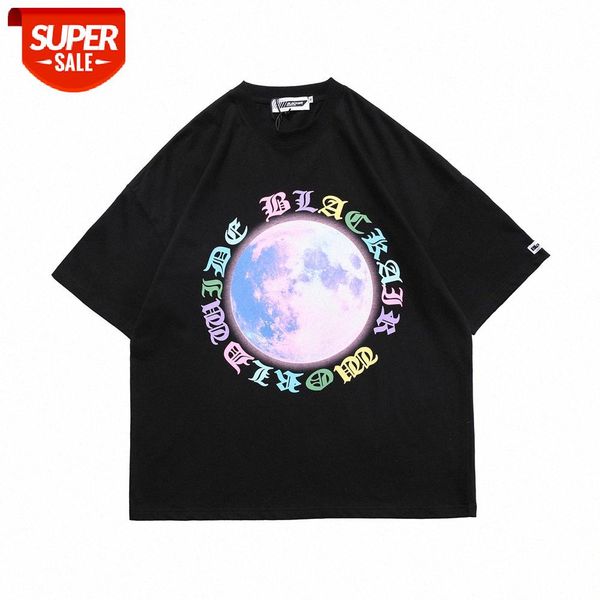 high street harajuku style moon printing short-sleeved t-shirt men's summer loose round neck five-point sleeve #co5l, White;black
high street harajuku style moon printing short-sleeved t-shirt men's summer loose round neck five-point sleeve #co5l, White;black