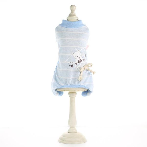 dog apparel spring and summer blue color jumpsuits for dogs stripes design rompers pet pajamas clothes little pijamas
dog apparel spring and summer blue color jumpsuits for dogs stripes design rompers pet pajamas clothes little pijamas