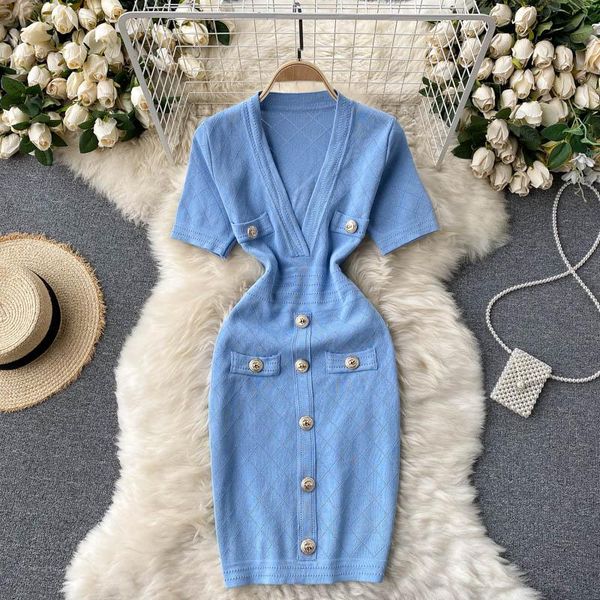 casual dresses singreiny women knitted pencil dress v neck short sleeve elastic slim sheath summer korean chic streetwear, Black;gray
casual dresses singreiny women knitted pencil dress v neck short sleeve elastic slim sheath summer korean chic streetwear, Black;gray