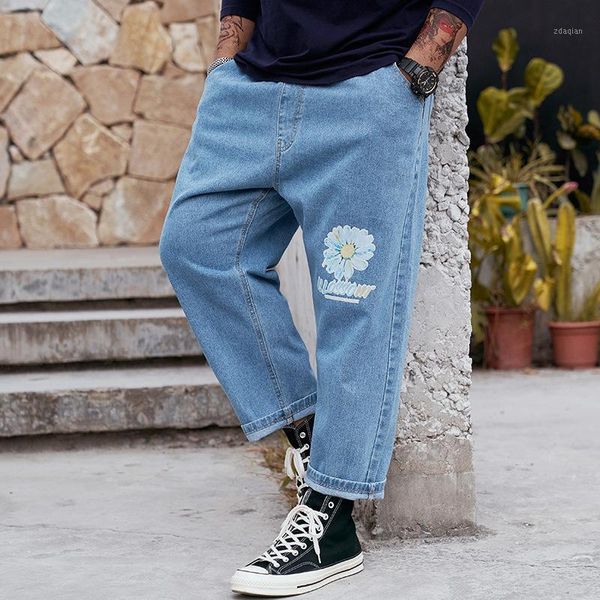 men's fatty nine points jeans loose harlan straight canister wide-legged fertilizer increased the drape torre pants, Blue
men's fatty nine points jeans loose harlan straight canister wide-legged fertilizer increased the drape torre pants, Blue