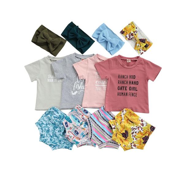 clothing sets 2021 girls clothes set letter print short sleeve o-neck t-shirt + printed shorts bow-knot headband baby, White
clothing sets 2021 girls clothes set letter print short sleeve o-neck t-shirt + printed shorts bow-knot headband baby, White