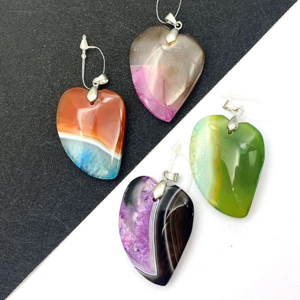 charms charm heart shaped agate pendant natural stone colorful jewelry facets diy for making bulk accessories, Bronze;silver
charms charm heart shaped agate pendant natural stone colorful jewelry facets diy for making bulk accessories, Bronze;silver