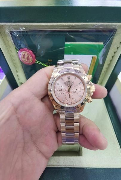 with original box factory supplier luxury men's watch sapphire 40mm 18k pink gold 116505 automatic mens watches no chronograph diamond, Slivery;brown
with original box factory supplier luxury men's watch sapphire 40mm 18k pink gold 116505 automatic mens watches no chronograph diamond, Slivery;brown