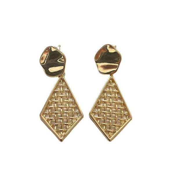 dangle & chandelier punk gold color irregular round rhombus drop earring for women copper hollow geometric long pendant earrings brincos, Silver
dangle & chandelier punk gold color irregular round rhombus drop earring for women copper hollow geometric long pendant earrings brincos, Silver