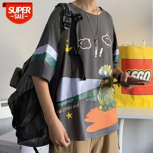ins summer harajuku style dinosaur graffiti round neck compassionate male tide brand street bf loose couple short-sleeved t-shirt #cp59, White;black
ins summer harajuku style dinosaur graffiti round neck compassionate male tide brand street bf loose couple short-sleeved t-shirt #cp59, White;black