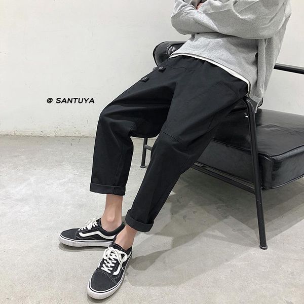 spring and autumn men's trend nine points straight pants solid color low waist fashion casual black / grey /khaki
spring and autumn men's trend nine points straight pants solid color low waist fashion casual black / grey /khaki