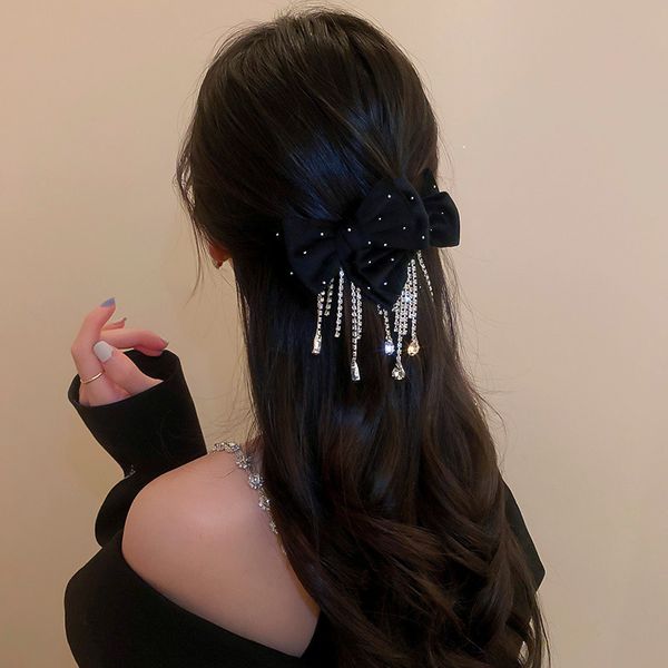 new temperament exquisite rhinestones tassel fabric doubles bow spring clip korean fashion female hairpins hair accessories, Slivery;white
new temperament exquisite rhinestones tassel fabric doubles bow spring clip korean fashion female hairpins hair accessories, Slivery;white