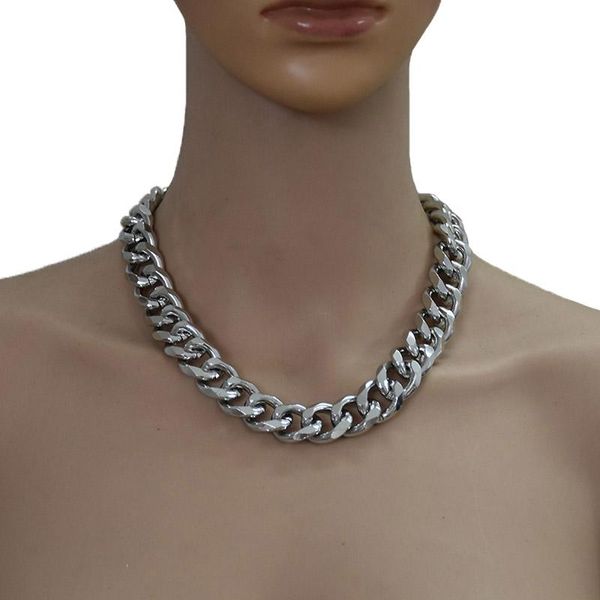 chains men women gothic chunky necklace chain choker punk rock necklaces statement goth vintage collier femme jewelry, Silver
chains men women gothic chunky necklace chain choker punk rock necklaces statement goth vintage collier femme jewelry, Silver