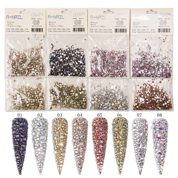 nail art decorations 1440pcs/pack rhinestone ss2-ss20 flat bottom ab flame crystal for stones glass diamond diy craft manicure gems, Silver;gold
nail art decorations 1440pcs/pack rhinestone ss2-ss20 flat bottom ab flame crystal for stones glass diamond diy craft manicure gems, Silver;gold
