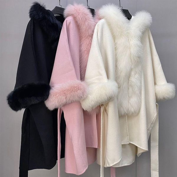 women's fur & faux korea style 2021 real wool blend belted coat plush natural winter overcoat, Black
women's fur & faux korea style 2021 real wool blend belted coat plush natural winter overcoat, Black