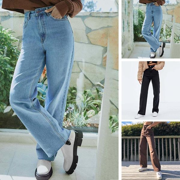 women's jeans nine-point breasted wide-leg loose-fitting early autumn high-waist mopping the floor was thinner 2021 women, Blue
women's jeans nine-point breasted wide-leg loose-fitting early autumn high-waist mopping the floor was thinner 2021 women, Blue