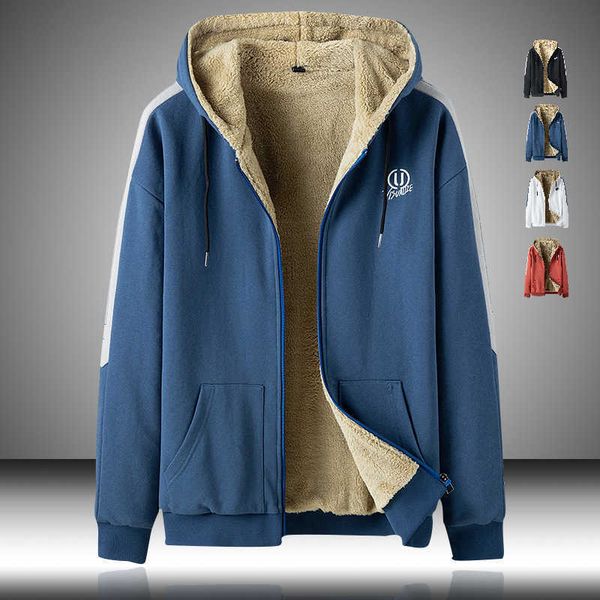 winter fleece hoodie men thicken warm hooded cardigan sweatshirt men casual long sleeve embroidery zipper jacket men coats 210603, Black
winter fleece hoodie men thicken warm hooded cardigan sweatshirt men casual long sleeve embroidery zipper jacket men coats 210603, Black