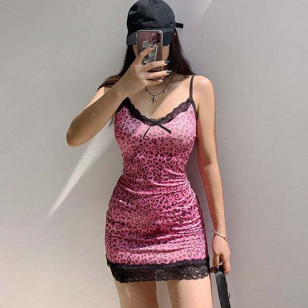 heyoungirl animal leopard printed mini dress summer patchwork lace frill bodycon dress women y2k sleeveless strappy dress, Black;gray
heyoungirl animal leopard printed mini dress summer patchwork lace frill bodycon dress women y2k sleeveless strappy dress, Black;gray