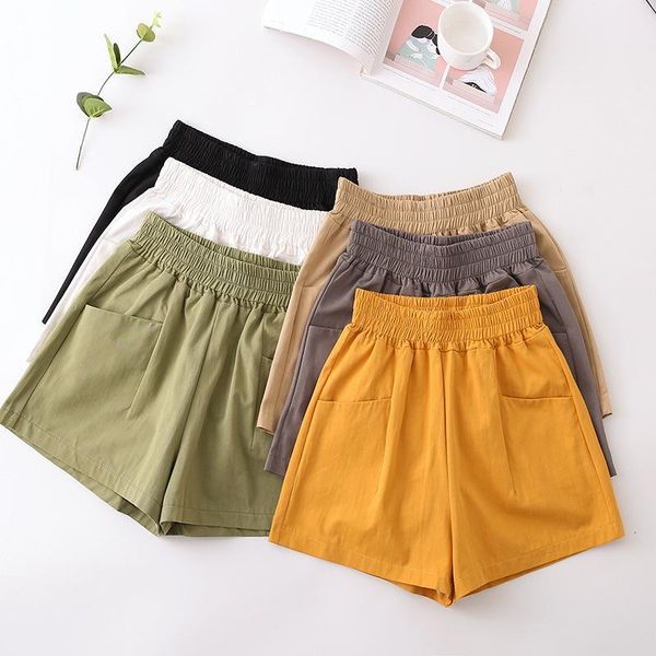 women's shorts summer high waist women cotton plus size loose short pants street wear style casual black nrof, White;black
women's shorts summer high waist women cotton plus size loose short pants street wear style casual black nrof, White;black