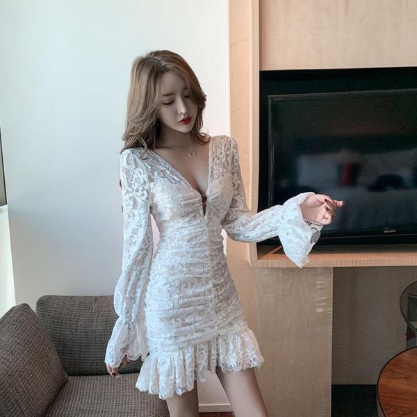 casual dresses spot autumn and winter for women 2021 feminine lace v-neck low-cut wrinkle bag hip fairy grunge, Black;gray
casual dresses spot autumn and winter for women 2021 feminine lace v-neck low-cut wrinkle bag hip fairy grunge, Black;gray
