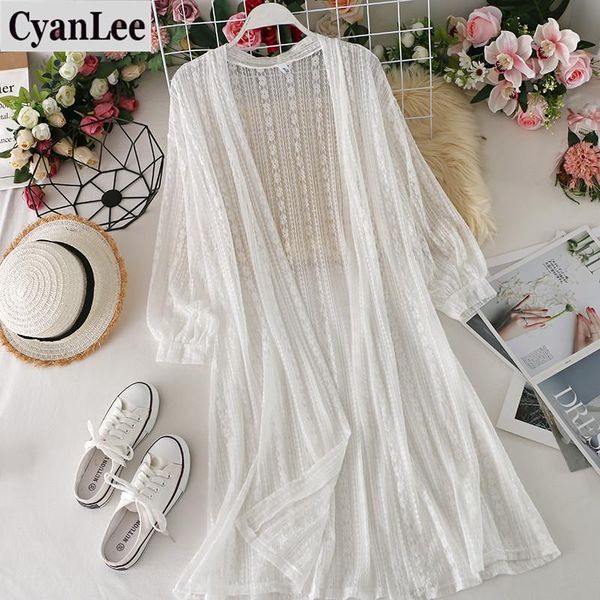 cyanlee beach style shirts summer 2021 korean clothes long cardigan blouse hollow out thin blouses lace see through loose women's &, White
cyanlee beach style shirts summer 2021 korean clothes long cardigan blouse hollow out thin blouses lace see through loose women's &, White