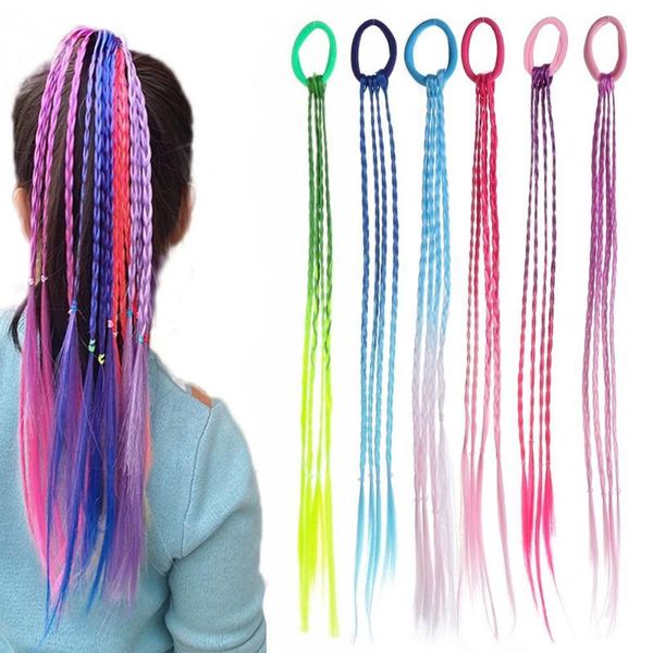 hair accessories kids girls twist braid ropes colorful wigs ponytail rubber band extensions braider tools headwear, Slivery;white
hair accessories kids girls twist braid ropes colorful wigs ponytail rubber band extensions braider tools headwear, Slivery;white