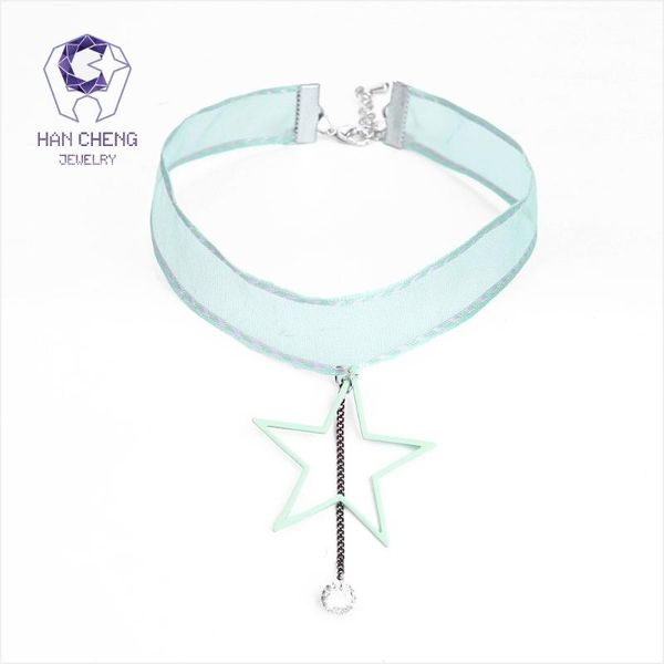 chokers hancheng fashion metal paint link star zircon pendant choker necklace women necklaces gauze ribbon collar jewelry bijoux, Golden;silver
chokers hancheng fashion metal paint link star zircon pendant choker necklace women necklaces gauze ribbon collar jewelry bijoux, Golden;silver