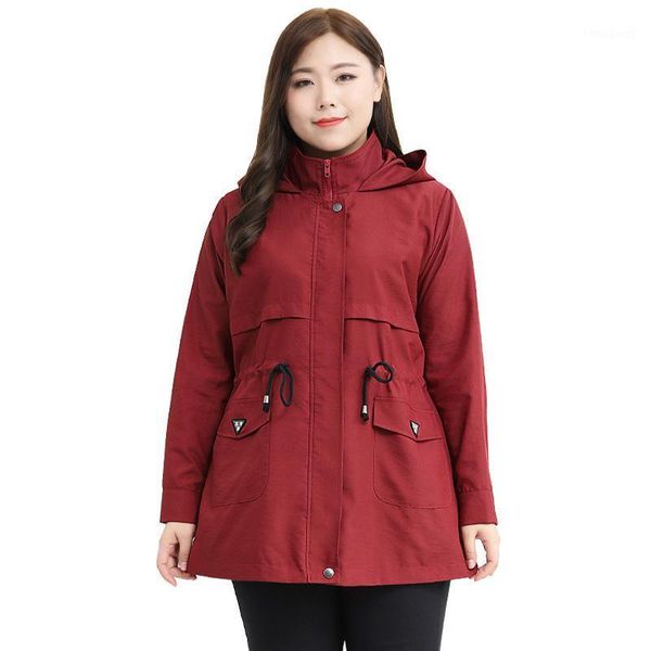women's jackets large size casual coats female autumn high waist hooded zipper plus jacket women outerwear ta59156, Black;brown
women's jackets large size casual coats female autumn high waist hooded zipper plus jacket women outerwear ta59156, Black;brown