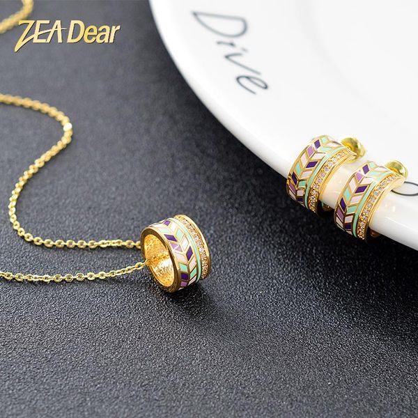 earrings & necklace zea dear jewelry enamel round sets for women pendant cubic zirconia anniversary gifts, Silver
earrings & necklace zea dear jewelry enamel round sets for women pendant cubic zirconia anniversary gifts, Silver
