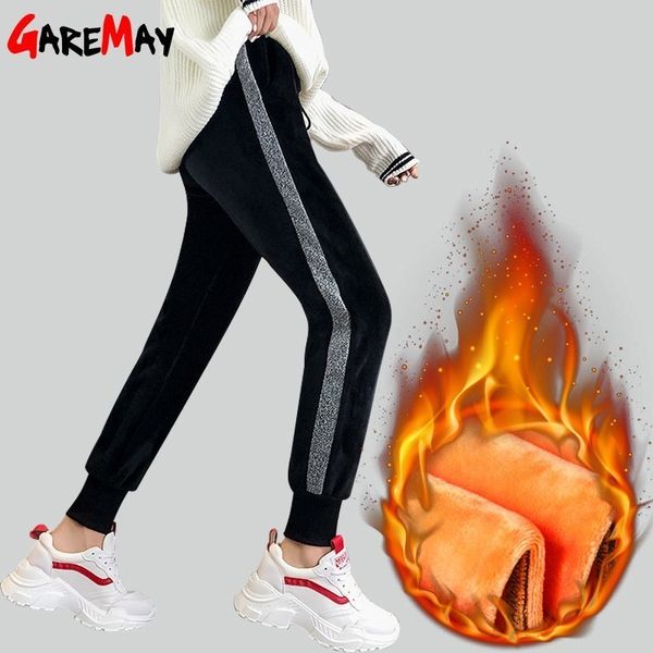 gold velvet side slits harem pants female winter trouser large size sweatpants women baggy with stripes women's warm 210428, Black;white
gold velvet side slits harem pants female winter trouser large size sweatpants women baggy with stripes women's warm 210428, Black;white