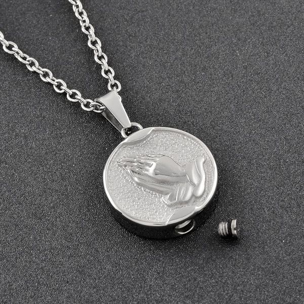 pendant necklaces sjfe993 pray for you stainless steel cremation jewelry, color rround shape memorial urn necklace, Silver
pendant necklaces sjfe993 pray for you stainless steel cremation jewelry, color rround shape memorial urn necklace, Silver