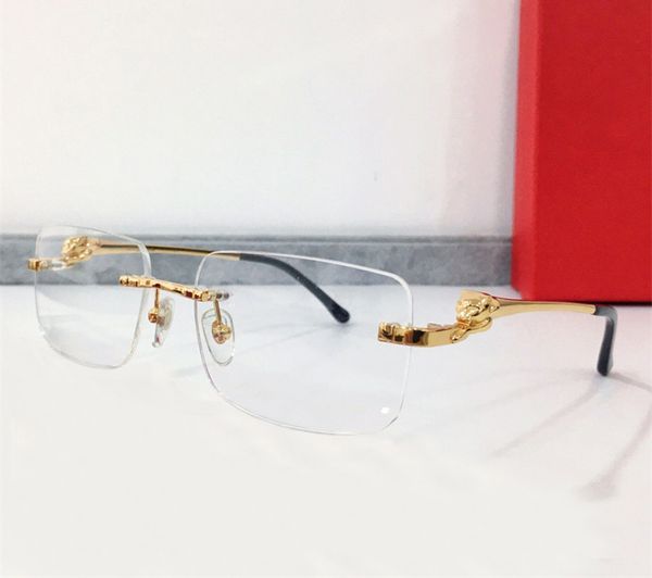 new fashion designer men women metal frame optical eyewear 0281 square rimless glasses avant-garde business style anti-ultraviolet protectio, Black
new fashion designer men women metal frame optical eyewear 0281 square rimless glasses avant-garde business style anti-ultraviolet protectio, Black