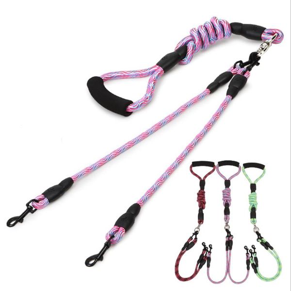 two dog leash rope walking training puppy double head nylon easy to disassemble large medium pet supplies collars & leashes
two dog leash rope walking training puppy double head nylon easy to disassemble large medium pet supplies collars & leashes