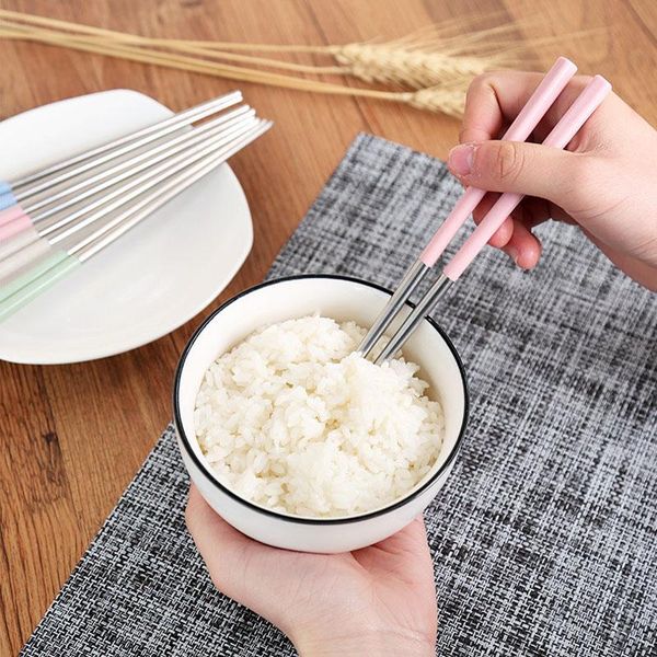 chopsticks 1 pair wheat straw chinese home reusable stainless steel sticks for sushi tableware
chopsticks 1 pair wheat straw chinese home reusable stainless steel sticks for sushi tableware