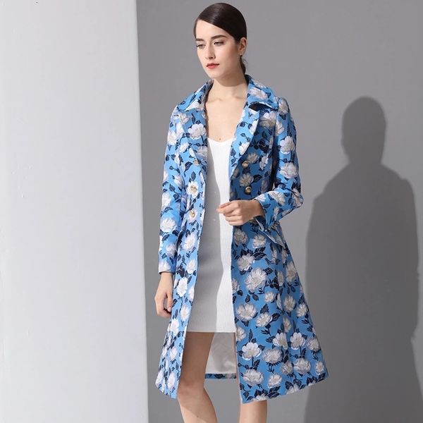 european american autumn and winter printed double-breasted trench coat, Black;gray
european american autumn and winter printed double-breasted trench coat, Black;gray