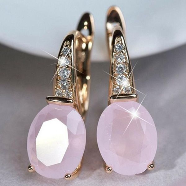 hoop & huggie romantic pink color drop earrings bridal engagement wedding accessories shiny cz ly design fashion for women, Golden;silver
hoop & huggie romantic pink color drop earrings bridal engagement wedding accessories shiny cz ly design fashion for women, Golden;silver