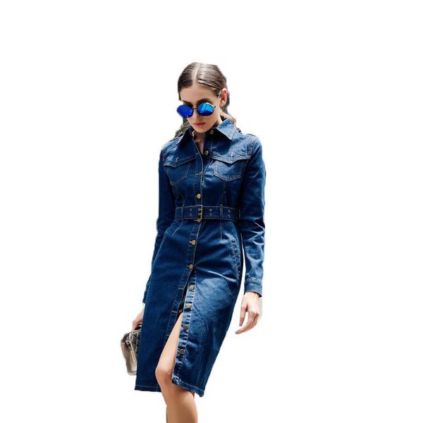 women's trench coats women denim coat spring retro badges split fork large size 5xl windbreaker autumn long belt dress ladies', Tan;black
women's trench coats women denim coat spring retro badges split fork large size 5xl windbreaker autumn long belt dress ladies', Tan;black