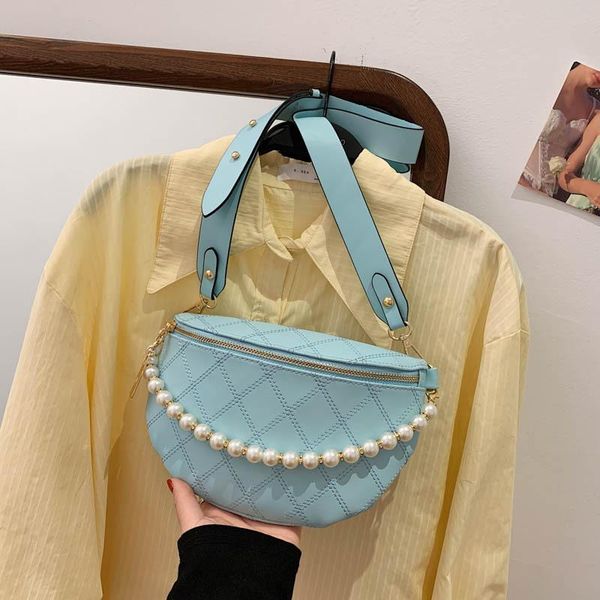 solid color design women bag retro leather chest 2021 waist with pearl hand strap elegant shoulder messenger bags
solid color design women bag retro leather chest 2021 waist with pearl hand strap elegant shoulder messenger bags