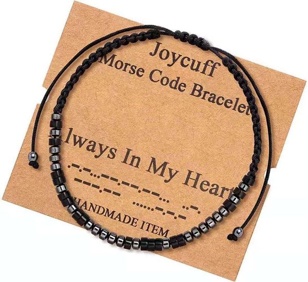 link, chain inspirational morse code bracelets for women men secret message obsidian beads handmade woven jewelry birthday gifts her, Black
link, chain inspirational morse code bracelets for women men secret message obsidian beads handmade woven jewelry birthday gifts her, Black
