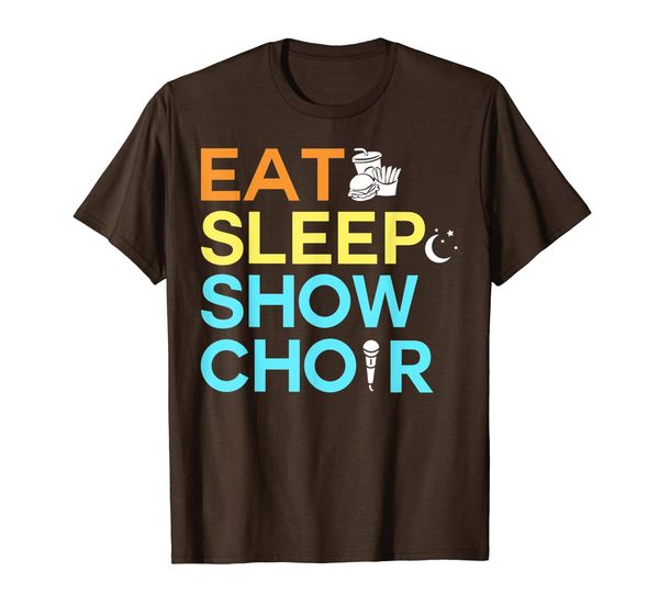 eat sleep show choir colorful t-shirt, White;black
eat sleep show choir colorful t-shirt, White;black
