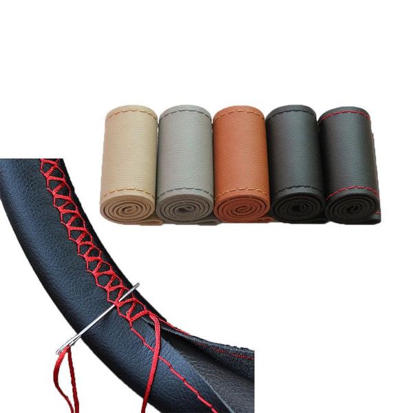 steering wheel covers diy 38cm car cover soft leather braid on the steering-wheel of auto with needle and thread interior accessories
steering wheel covers diy 38cm car cover soft leather braid on the steering-wheel of auto with needle and thread interior accessories