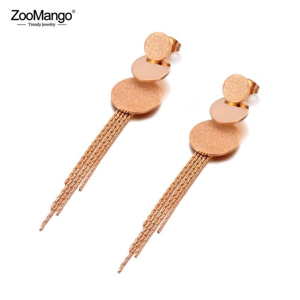 dangle & chandelier zoomango bohemia geometric frosted wafer tassel earrings stainless steel trendy cz crystal jewelry for women ze20114, Silver
dangle & chandelier zoomango bohemia geometric frosted wafer tassel earrings stainless steel trendy cz crystal jewelry for women ze20114, Silver