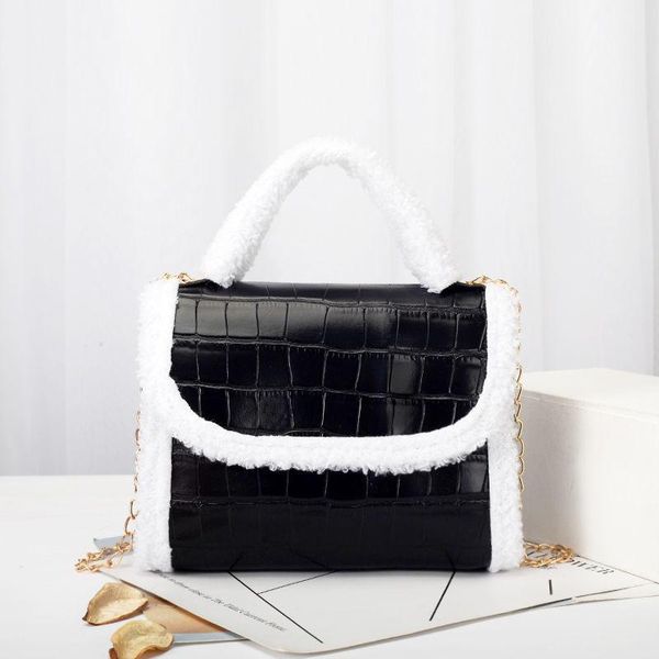 evening bags fashion winter plush chain pu leather mini square bag women shoulder crossbody solid color crocodile pattern handbag
evening bags fashion winter plush chain pu leather mini square bag women shoulder crossbody solid color crocodile pattern handbag