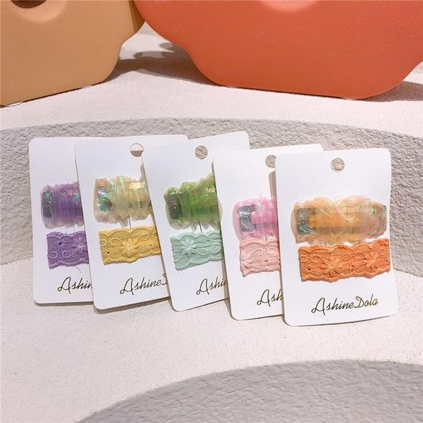 hair accessories 2 pcs sweet girl princess beautiful colorful folds mesh bb clip fashion korean children's embroidery flower hairpin he, Slivery;white
hair accessories 2 pcs sweet girl princess beautiful colorful folds mesh bb clip fashion korean children's embroidery flower hairpin he, Slivery;white