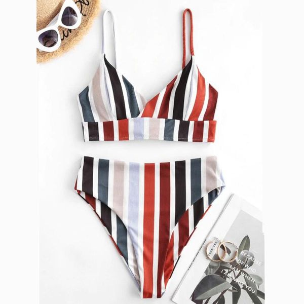 two-piece suits 2021 bikini swimwear swimsuit women striped bathing suit back bandage set with pad female high waist beachwear biquini
two-piece suits 2021 bikini swimwear swimsuit women striped bathing suit back bandage set with pad female high waist beachwear biquini