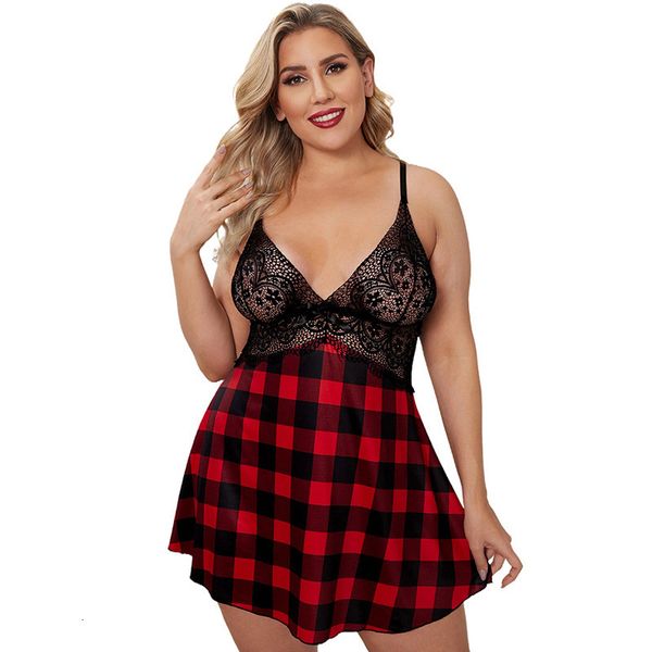 large pajama deep v-neck lace stitching fat women large size underwear 200kg suspender skirt, Red;black
large pajama deep v-neck lace stitching fat women large size underwear 200kg suspender skirt, Red;black