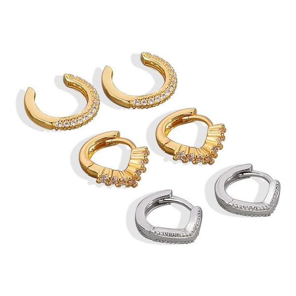 hoop & huggie binmonray 925 sterling silver fashion simple ear buckle small bone stud female shiny zircon earrings 2021 trend design, Golden;silver
hoop & huggie binmonray 925 sterling silver fashion simple ear buckle small bone stud female shiny zircon earrings 2021 trend design, Golden;silver
