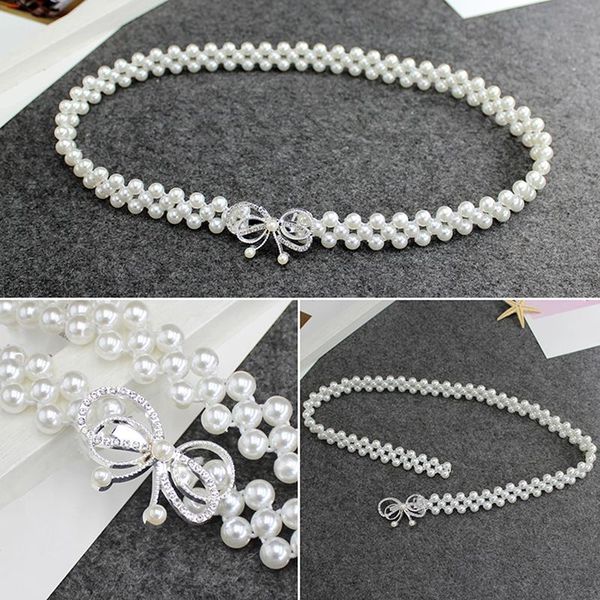 belts versatile waist pearl bow flower chain dress sweety women belt wedding designer female waistband, Black;brown
belts versatile waist pearl bow flower chain dress sweety women belt wedding designer female waistband, Black;brown