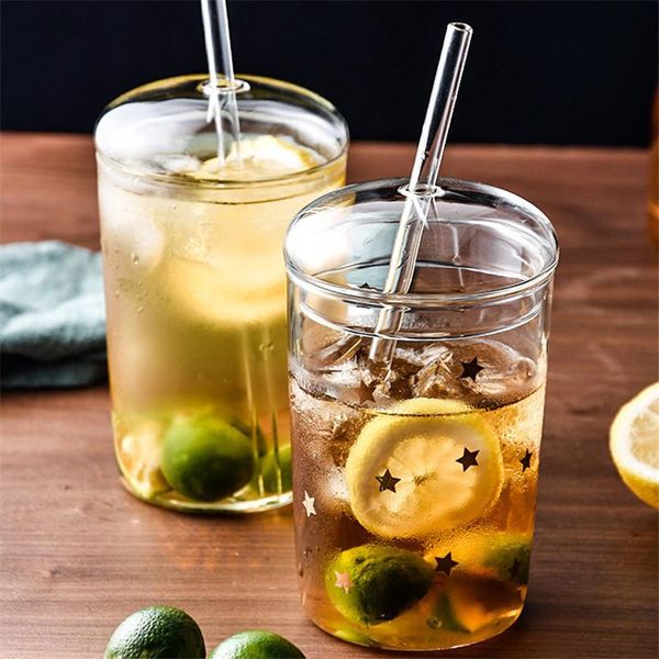 wine glasses 460ml creative star pattern straw cup glass portable coffee drink milk tea water cups with lid&straw heat-resistant drinking
wine glasses 460ml creative star pattern straw cup glass portable coffee drink milk tea water cups with lid&straw heat-resistant drinking