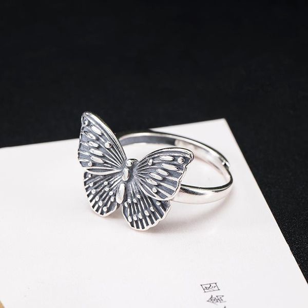cluster rings vla 925 silver exaggerated punk butterfly ring for women's personalized insect hand jewelry factory direct supply, Golden;silver
cluster rings vla 925 silver exaggerated punk butterfly ring for women's personalized insect hand jewelry factory direct supply, Golden;silver