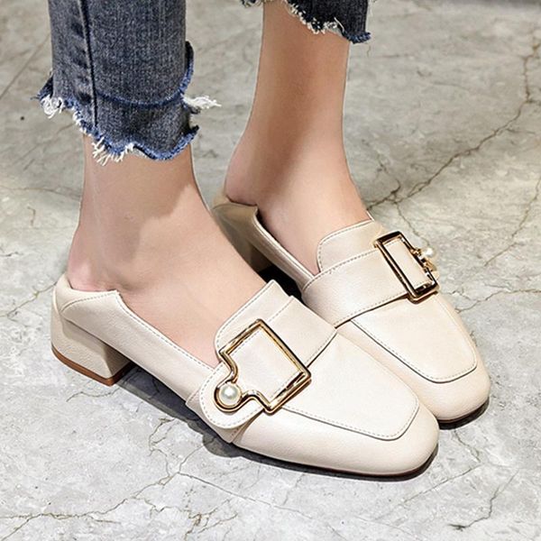 dress shoes chic ladies high heels round toe women pumps metal buckle pearl loafers comfortable pu slip-on office, Black
dress shoes chic ladies high heels round toe women pumps metal buckle pearl loafers comfortable pu slip-on office, Black