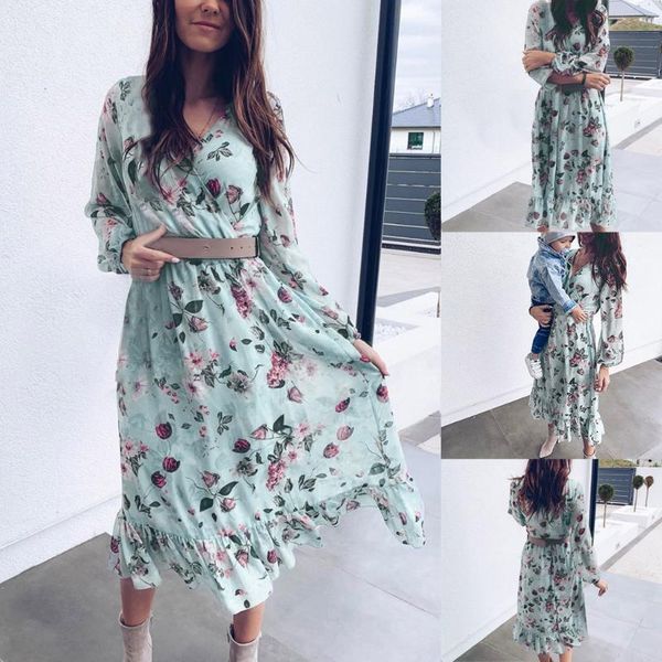women's casual dress maxi printed waist thin v-neck bohemian chiffon party beach holiday dresses vestidos, Black;gray
women's casual dress maxi printed waist thin v-neck bohemian chiffon party beach holiday dresses vestidos, Black;gray