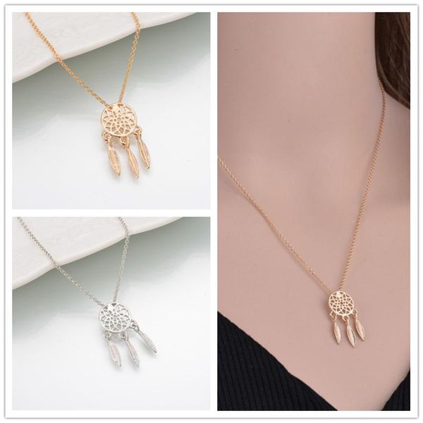 pendant necklaces fashion hollow metal feather dream catcher tassel pendent necklace for women men girls kids neck collar jewelry gift whole, Silver
pendant necklaces fashion hollow metal feather dream catcher tassel pendent necklace for women men girls kids neck collar jewelry gift whole, Silver