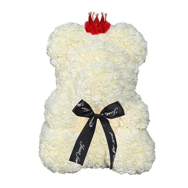decorative flowers & wreaths -25cm bear of roses teddy with crown wedding festival diy surprise gift for girl lover milky white
decorative flowers & wreaths -25cm bear of roses teddy with crown wedding festival diy surprise gift for girl lover milky white
